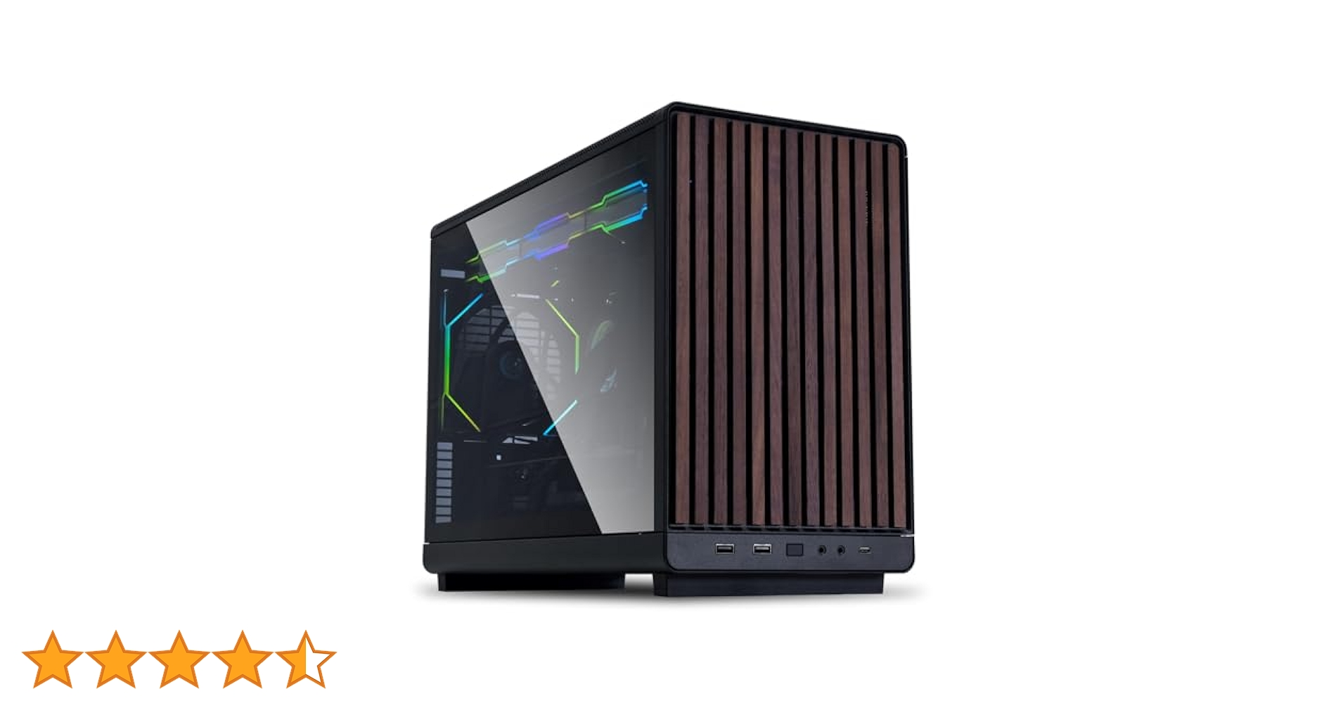 Amazon | LIANLI コンパクトPCケース A3-mATX-WDG Black 木製